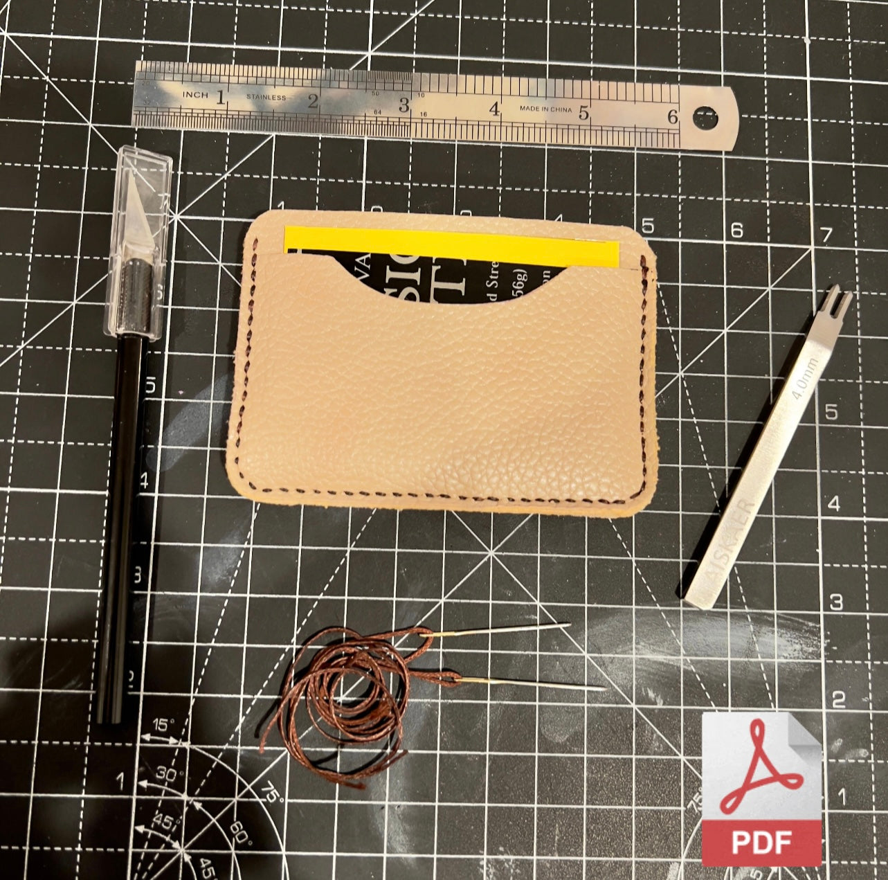 flat card wallet pattern *digital download*